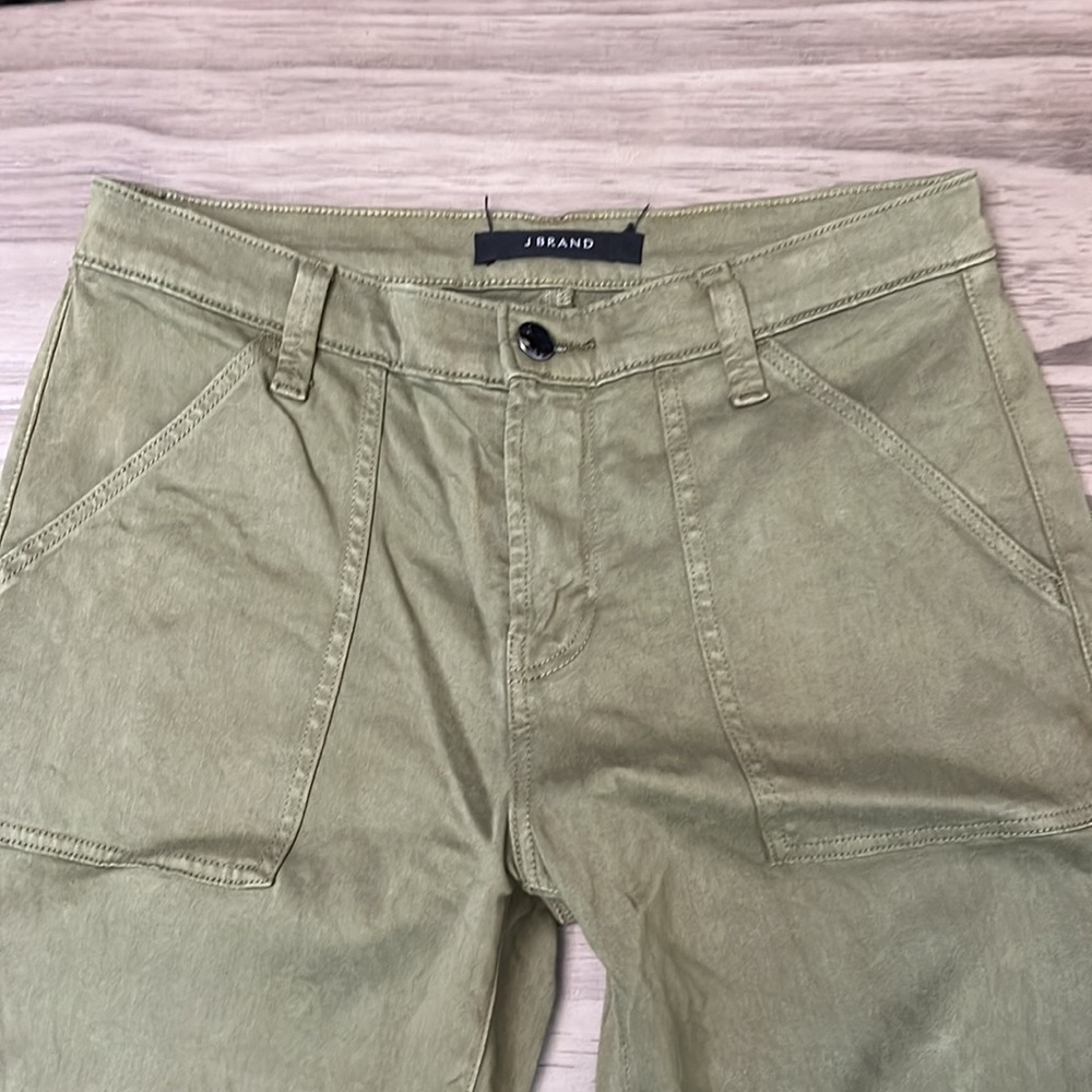 J BRAND ARKIN GREEN ZIP ANKLE UTILITY JOGGER PANTS SIZE 26 - Picture 6 of 16